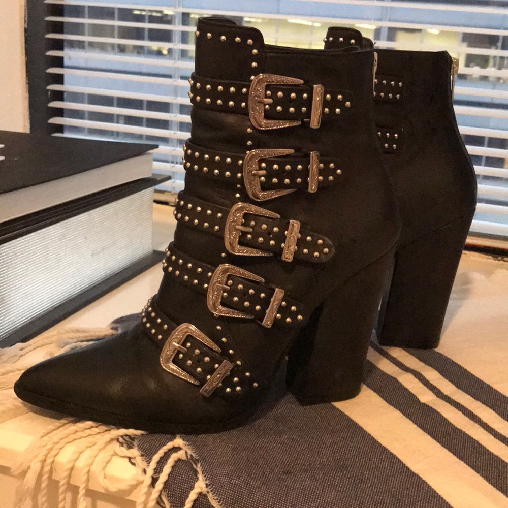 Steve Madden studded boots! Work once